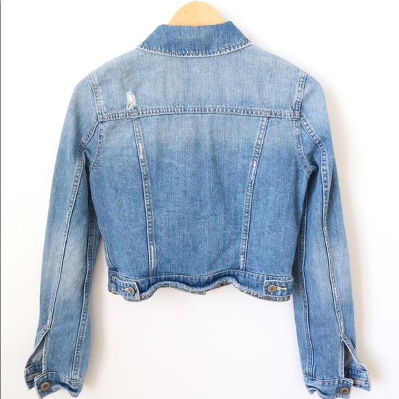 American Eagle Cropped Denim Jacket - Picture 8 of 8